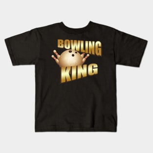 Bowling King Bowler Gift Kids T-Shirt